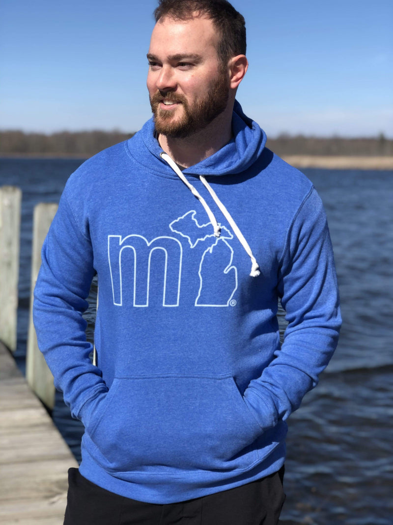 Load image into Gallery viewer, mi State of Mind hoodie Royal Blue / L mi Tri-Blend Soft Outline Hoodie (NEW - 6 colors)
