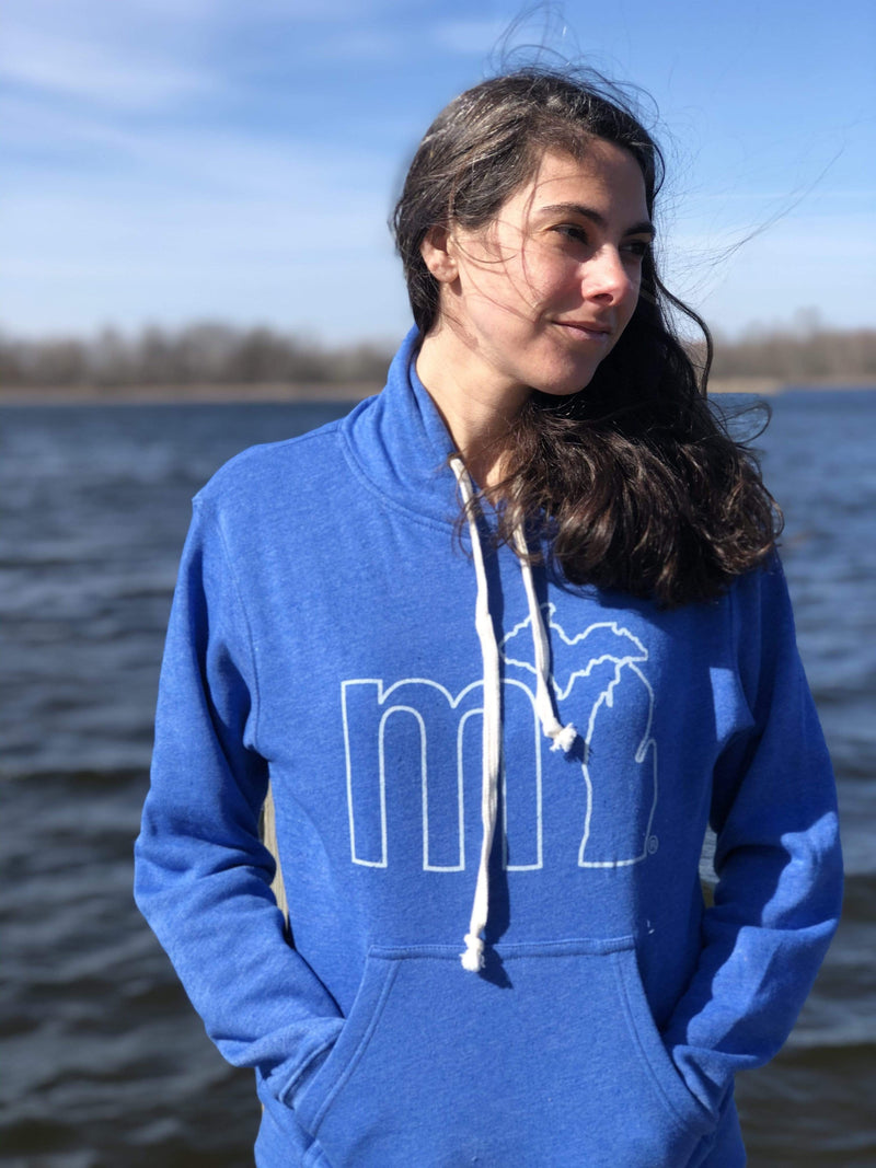 Load image into Gallery viewer, mi State of Mind hoodie Royal Blue / XS mi Tri-Blend Soft Outline Hoodie (NEW - 6 colors)
