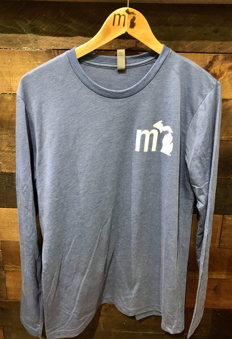 Load image into Gallery viewer, mi State of Mind Long Sleeve T Vintage Blue / XS mi Soft Long Sleeve T (3 Colors)

