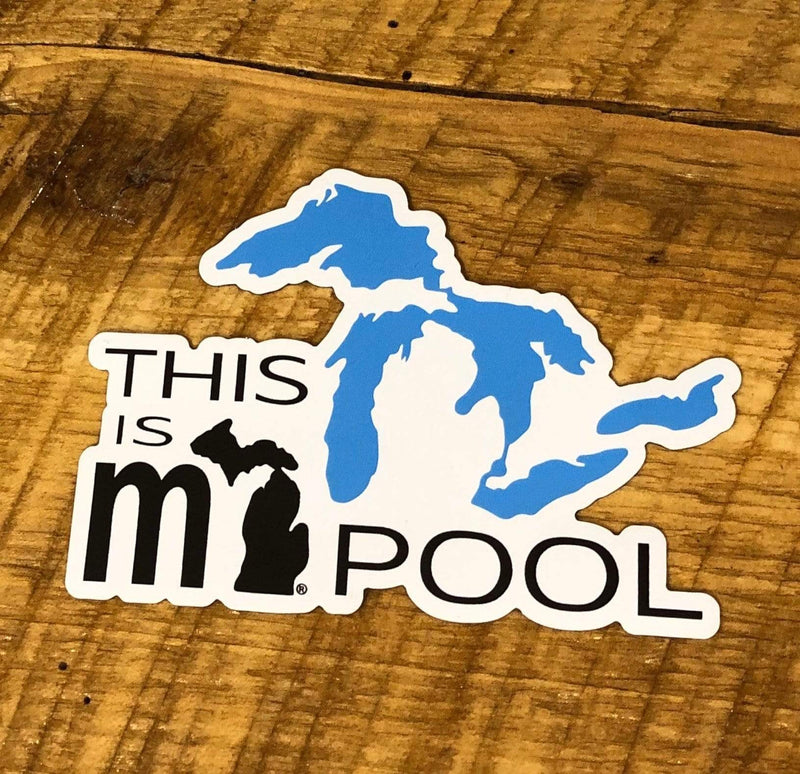 Load image into Gallery viewer, mi State of Mind magnet &quot;This is mi Pool&quot; Great Lakes Magnet
