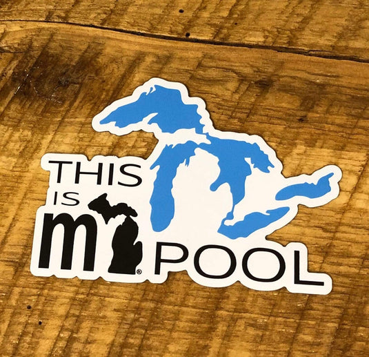 mi State of Mind magnet "This is mi Pool" Great Lakes Magnet
