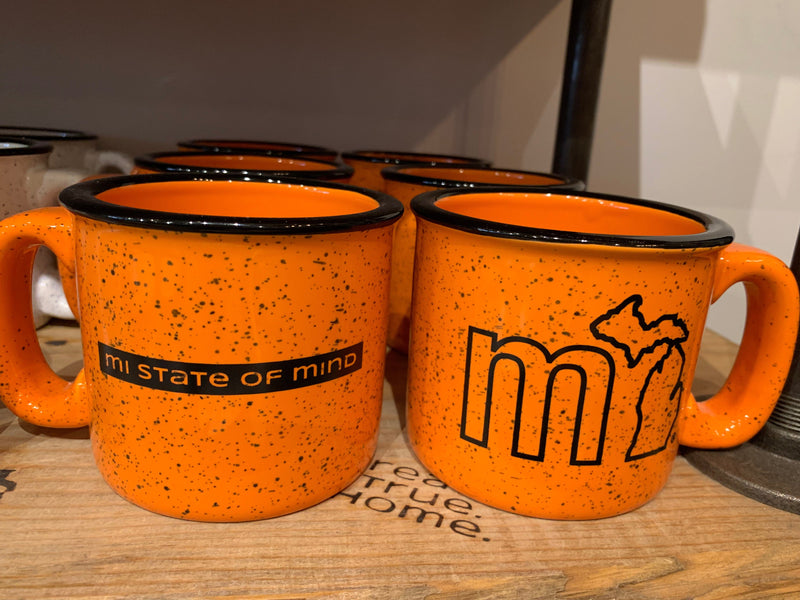 Load image into Gallery viewer, mi State of Mind Mug Orange mi Campfire Mugs - Set of 2
