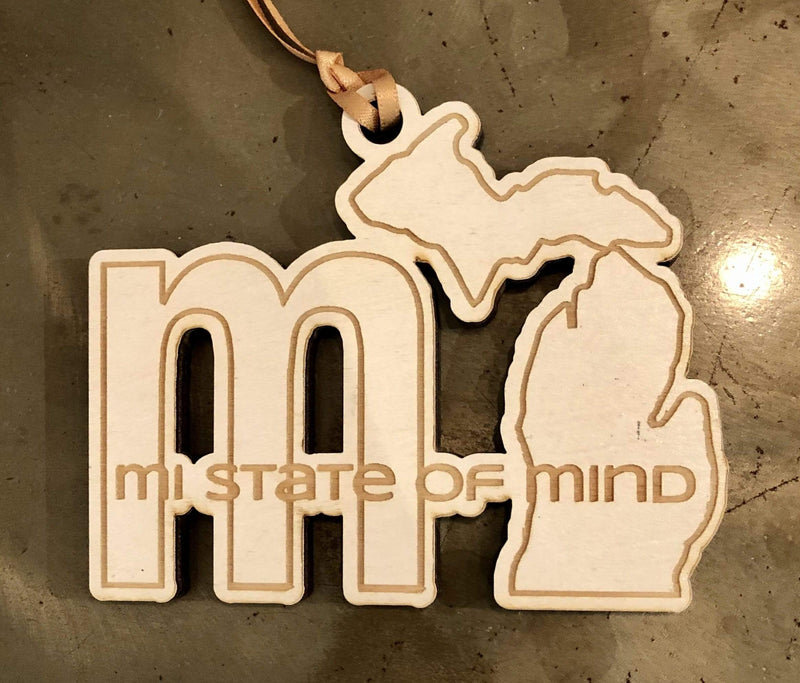 Load image into Gallery viewer, mi State of Mind Ornament mi State of Mind mi Christmas Ornaments
