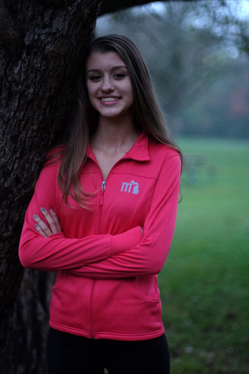 Load image into Gallery viewer, mi State of Mind Performance Pink / XS mi Performance Full Zip (2 colors)
