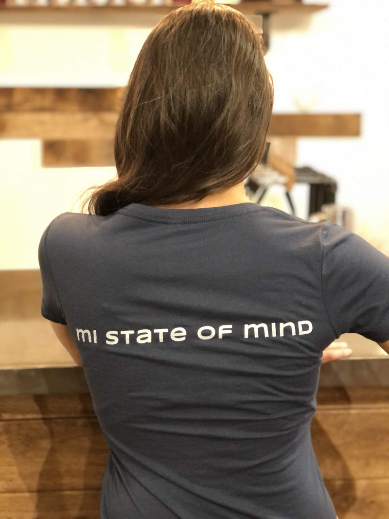 Load image into Gallery viewer, mi State of Mind T-shirt mi Women&#39;s V-neck T (3 NEW colors)
