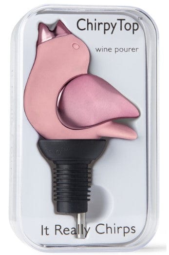 Load image into Gallery viewer, mi State of Mind wine pourer Pink/Rose Chirpy Wine Pourer
